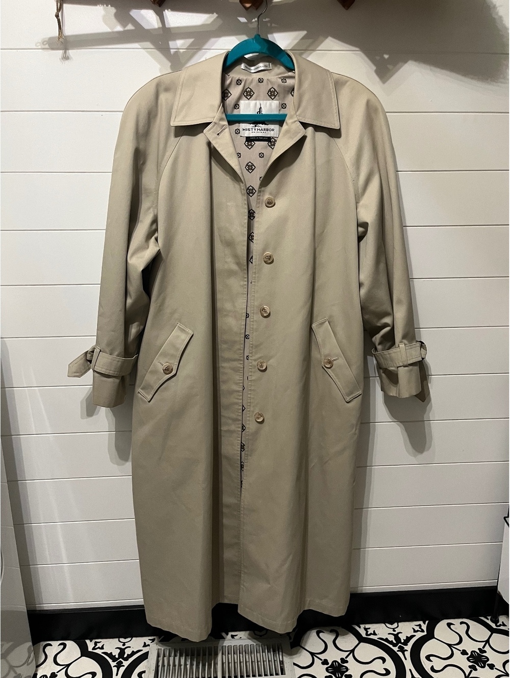 Vintage Misty Harbor Beige Trench Coat